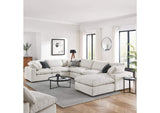 EEI-6370-IVO Commix 7-Piece Down Filled Overstuffed Boucle Sectional Sofa By Modway