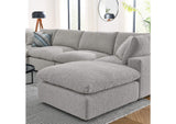 EEI-6370-LGR Commix 7-Piece Down Filled Overstuffed Boucle Sectional Sofa By Modway