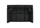 EEI-6372-BLK Commix 6-Piece Down Filled Overstuffed Boucle Fabric Sectional Sofa By Modway