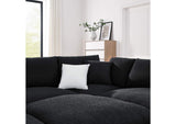 EEI-6372-BLK Commix 6-Piece Down Filled Overstuffed Boucle Fabric Sectional Sofa By Modway