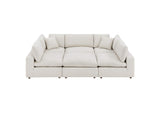 EEI-6372-IVO Commix 6-Piece Down Filled Overstuffed Boucle Fabric Sectional Sofa By Modway