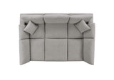 EEI-6372-LGR Commix 6-Piece Down Filled Overstuffed Boucle Fabric Sectional Sofa By Modway