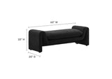 EEI-6379-BLK Waverly Boucle Fabric Bench By Modway