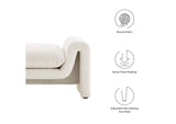 EEI-6379-IVO Waverly Boucle Fabric Bench By Modway