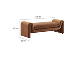 EEI-6380-BRN Waverly Performance Velvet Bench By Modway