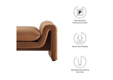 EEI-6380-BRN Waverly Performance Velvet Bench By Modway