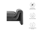 EEI-6380-GRY Waverly Performance Velvet Bench By Modway