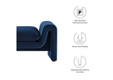 EEI-6380-MID Waverly Performance Velvet Bench By Modway