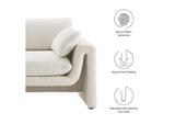 EEI-6381-IVO Waverly Boucle Fabric Sofa By Modway