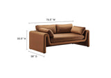 EEI-6382-BRN Waverly Performance Velvet Sofa By Modway