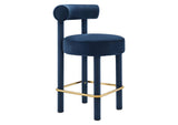 EEI-6384-MID-GLD Toulouse Performance Velvet Counter Stool By Modway