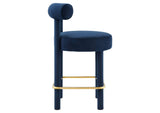 EEI-6384-MID-GLD Toulouse Performance Velvet Counter Stool By Modway