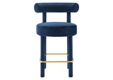 EEI-6384-MID-GLD Toulouse Performance Velvet Counter Stool By Modway