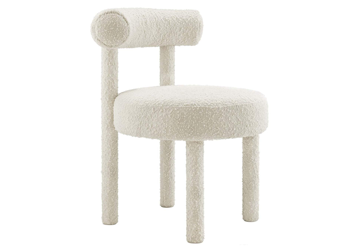 EEI-6387-IVO Toulouse Boucle Fabric Dining Chair By Modway