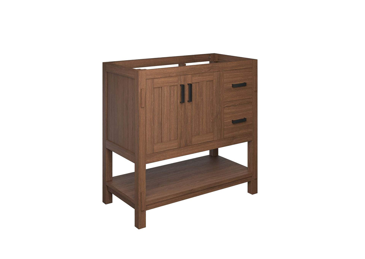 EEI-6404-WAL Ashlyn 36" Wood Bathroom Vanity Cabinet - Sink Basin Not Included - By Modway
