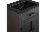EEI-6414-BLK-BLK Steamforge 24" Bathroom Vanity By Modway
