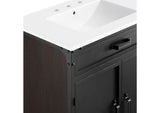 EEI-6415-WHI-BLK Steamforge 30" Bathroom Vanity By Modway