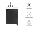 EEI-6415-WHI-BLK Steamforge 30" Bathroom Vanity By Modway