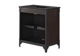 EEI-6416-BLK-BLK Steamforge 30" Bathroom Vanity By Modway