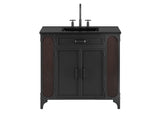 EEI-6418-BLK-BLK Steamforge 36" Bathroom Vanity By Modway