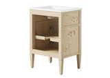EEI-6439-WHI-BUR Elysian 24" Wood Bathroom Vanity By Modway