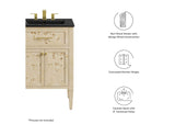 EEI-6441-BLK-BUR Elysian 24" Wood Bathroom Vanity By Modway