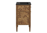 EEI-6442-BLK-BRN Elysian 24" Wood Bathroom Vanity By Modway