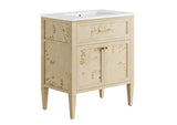 EEI-6443-WHI-BUR Elysian 30" Wood Bathroom Vanity By Modway