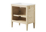 EEI-6443-WHI-BUR Elysian 30" Wood Bathroom Vanity By Modway