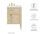 EEI-6443-WHI-BUR Elysian 30" Wood Bathroom Vanity By Modway
