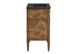 EEI-6446-BLK-BRN Elysian 30" Wood Bathroom Vanity By Modway