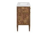 EEI-6452-WHI-BRN Elysian 48" Wood Single Sink Bathroom Vanity By Modway