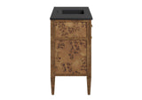 EEI-6453-BLK-BRN Elysian 48" Wood Single Sink Bathroom Vanity By Modway