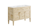EEI-6454-WHI-BUR Elysian 48" Double Sink Bathroom Vanity By Modway