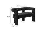 EEI-6477-BLK Kayla Boucle Upholstered Loveseat By Modway