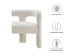 EEI-6477-IVO Kayla Boucle Upholstered Loveseat By Modway
