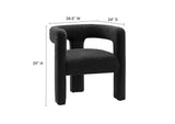 EEI-6479-BLK Kayla Boucle Upholstered Armchair By Modway