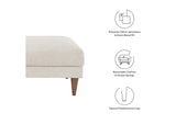 EEI-6481-HEI Zoya Down Filled Overstuffed Ottoman By Modway