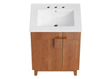 EEI-6482-WHI-WAL Miles 24" Bathroom Vanity By Modway
