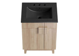 EEI-6483-BLK-OAK Miles 24" Bathroom Vanity By Modway