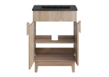 EEI-6483-BLK-OAK Miles 24" Bathroom Vanity By Modway