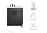 EEI-6484-WHI-BLK Miles 36" Bathroom Vanity By Modway