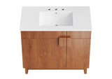 EEI-6484-WHI-WAL Miles 36" Bathroom Vanity By Modway