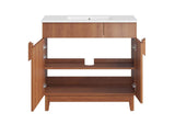 EEI-6484-WHI-WAL Miles 36" Bathroom Vanity By Modway