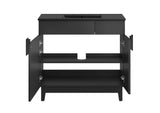 EEI-6485-BLK-BLK Miles 36" Bathroom Vanity By Modway