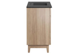 EEI-6485-BLK-OAK Miles 36" Bathroom Vanity By Modway