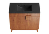 EEI-6485-BLK-WAL Miles 36" Bathroom Vanity By Modway