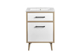 EEI-6498-WHI-OAK Maverick 24" Bathroom Vanity By Modway