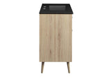 EEI-6501-BLK-OAK Maverick 36" Bathroom Vanity By Modway