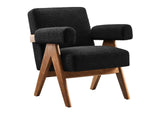 EEI-6502-BLK Lyra Boucle Fabric Armchair By Modway